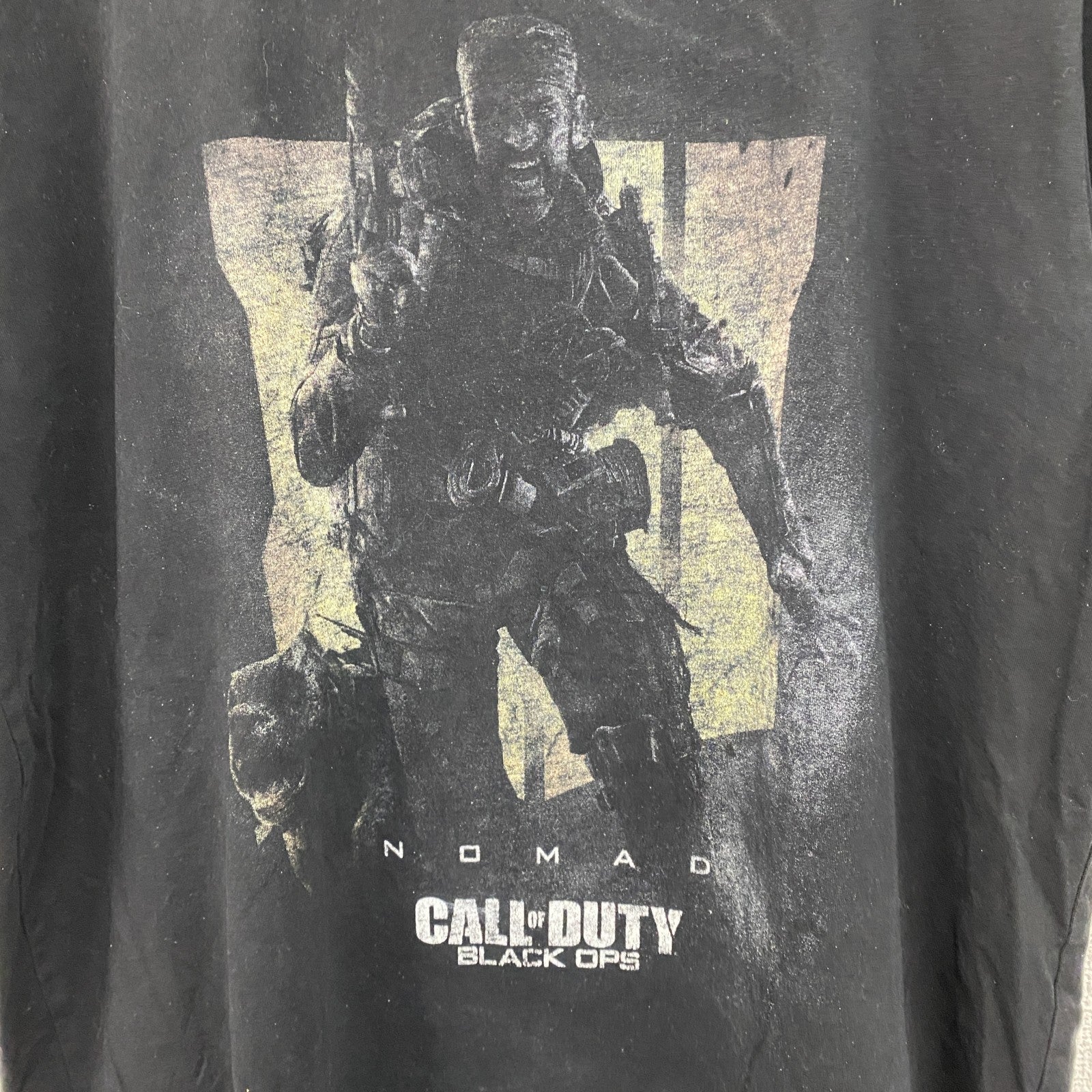 CALL of DUTY　半袖ゲームプリントTシャツ　ゲームT　サバゲー　黒　ブラック　XLサイズ　古着