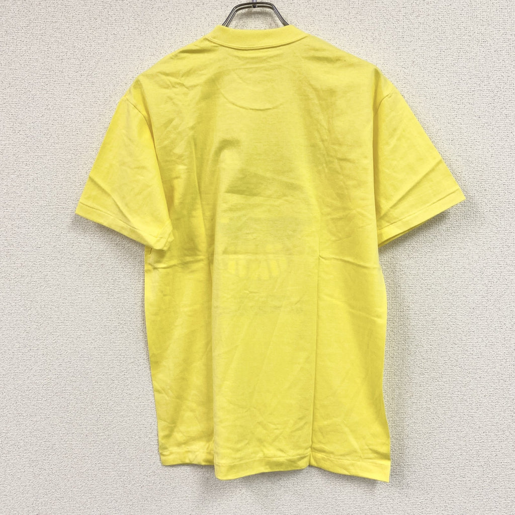 半袖プリントＴシャツ　笑っていいとも！　シングルステッチ　黄色　イエロー Tシャツ カットソー メンズ 古着