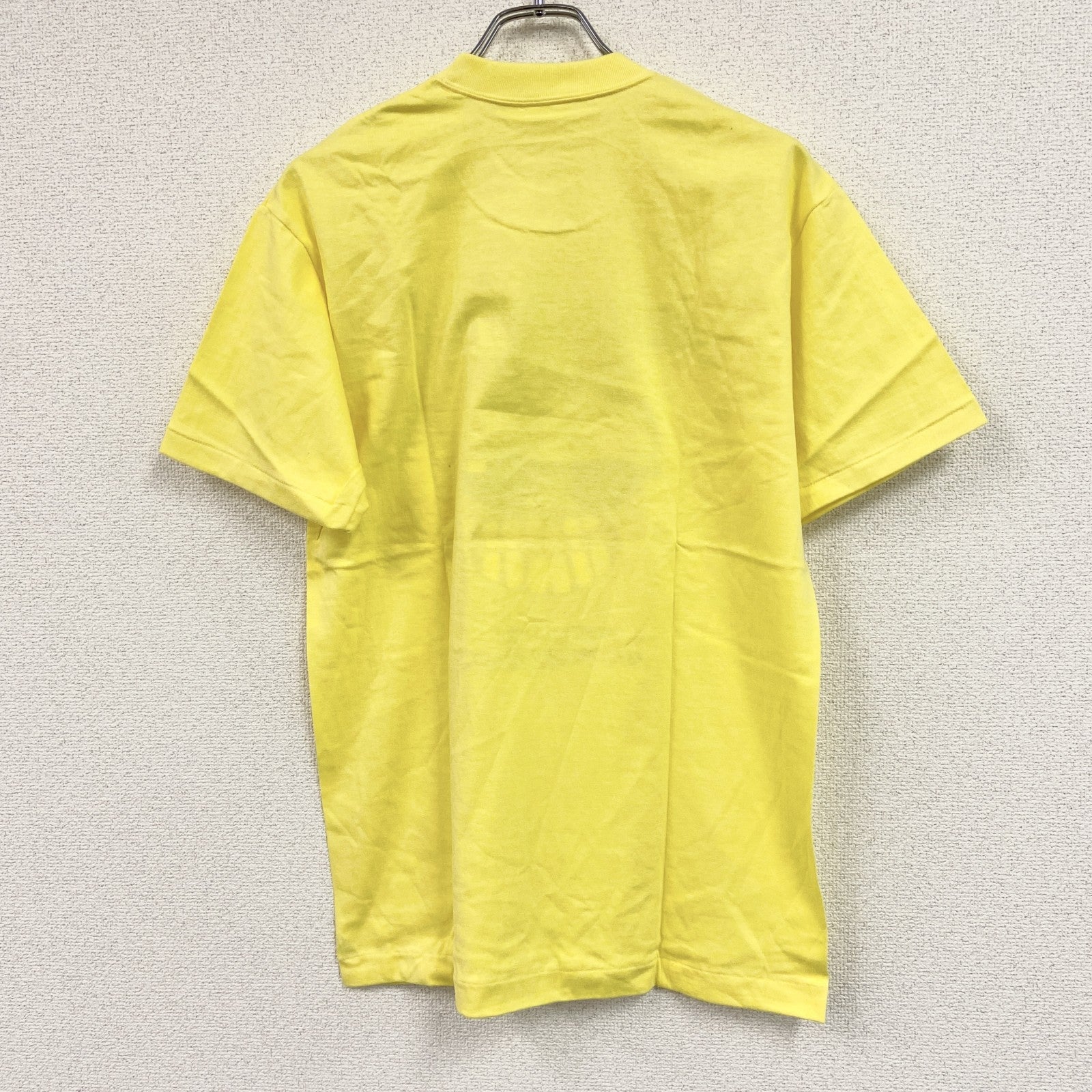 半袖プリントＴシャツ　笑っていいとも！　シングルステッチ　黄色　イエロー Tシャツ カットソー メンズ 古着