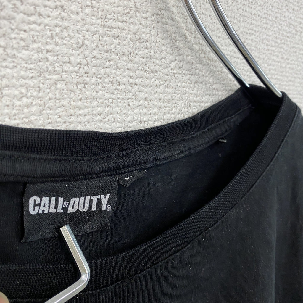 CALL of DUTY　半袖ゲームプリントTシャツ　ゲームT　サバゲー　黒　ブラック　XLサイズ　古着