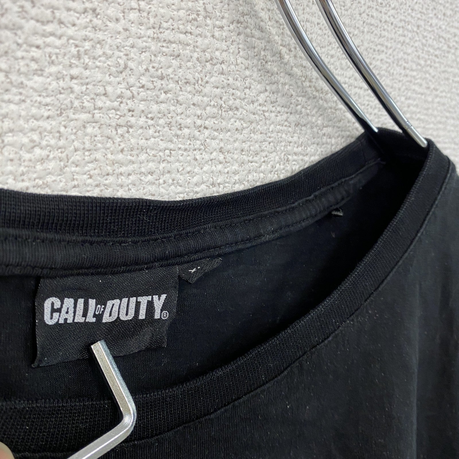 CALL of DUTY　半袖ゲームプリントTシャツ　ゲームT　サバゲー　黒　ブラック　XLサイズ　古着