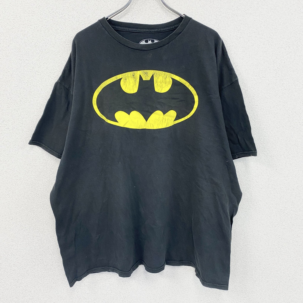 BATMAN　バッドマン　MARVEL　マーベル　半袖プリントTシャツ　黒　ブラック　　古着