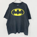 BATMAN　バッドマン　MARVEL　マーベル　半袖プリントTシャツ　黒　ブラック　　古着