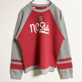 NC STATE UNIVERSITY　長袖カレッジプリントスウェット　トレーナー　刺繍　キルティング　レトロ　古着