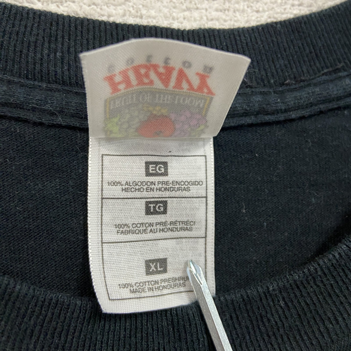 FRUIT OF THE LOOM　半袖企業プリントＴシャツ　コカ・コーラ　黒　ブラック　XLサイズ Tシャツ カットソー メンズ 古着