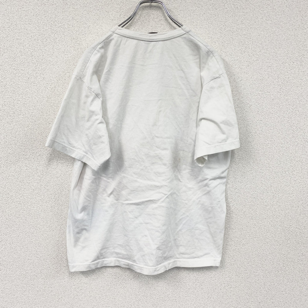 SPIRIT　半袖プリントTシャツ　BBOY　HIPHOP　ヒップホップ　白　ホワイト　Lサイズ　古着