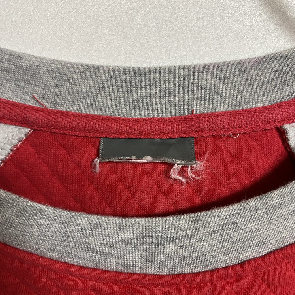 NC STATE UNIVERSITY　長袖カレッジプリントスウェット　トレーナー　刺繍　キルティング　レトロ　古着