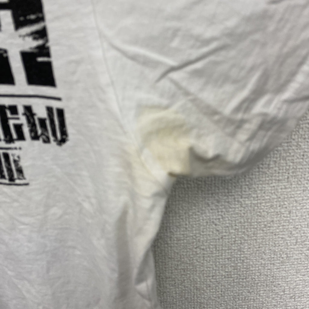 YAKUZA　半袖プリントTシャツ　白　ホワイト　Lサイズ　古着