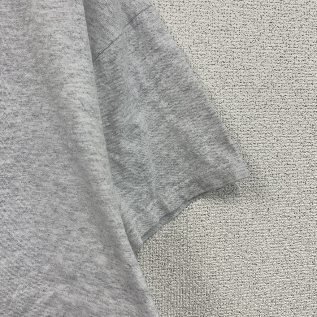 ～00s　anvil　アンヴィル　半袖プリントTシャツ　デカロゴ　ヴィンテージ　霜降りグレー　XLサイズ カットソー メンズ コットン 古着