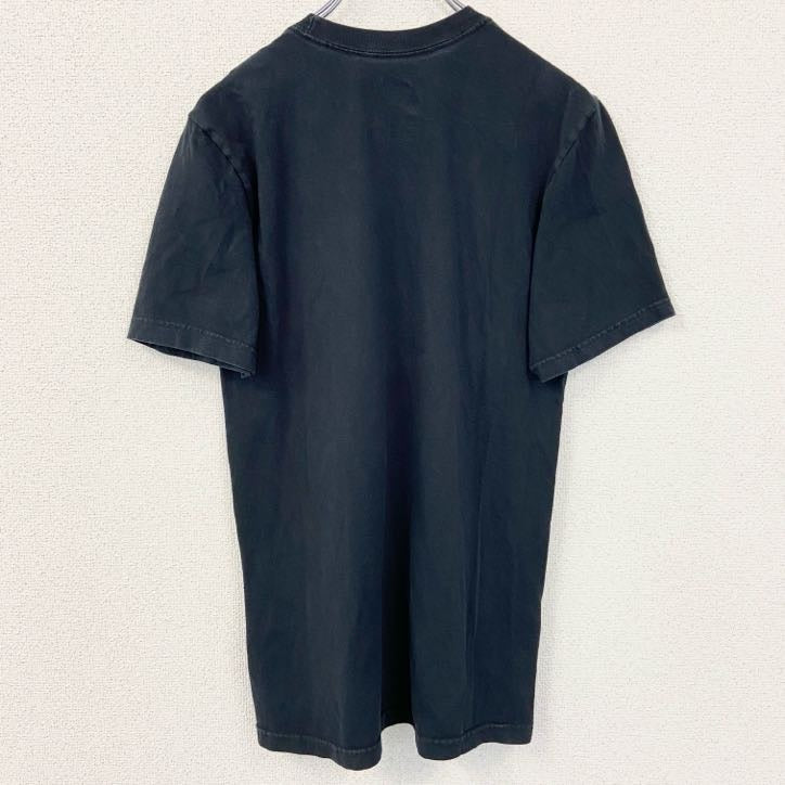 NIKE　ナイキ　半袖ロゴプリントTシャツ　胸ポケット　クルーネック　黒　ブラック　春夏服　Sサイズ　古着