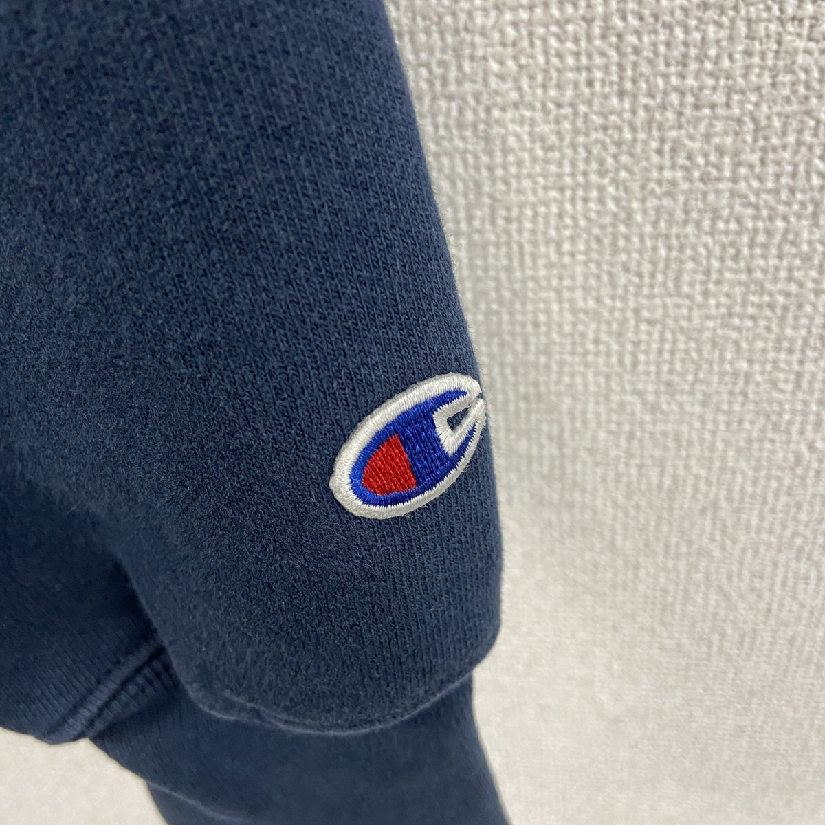 00s　Champion　チャンピオン　プレミアムリバースウィーブ　スウェットパーカー/フーディー　ネイビー　紺　Sサイズ　古着