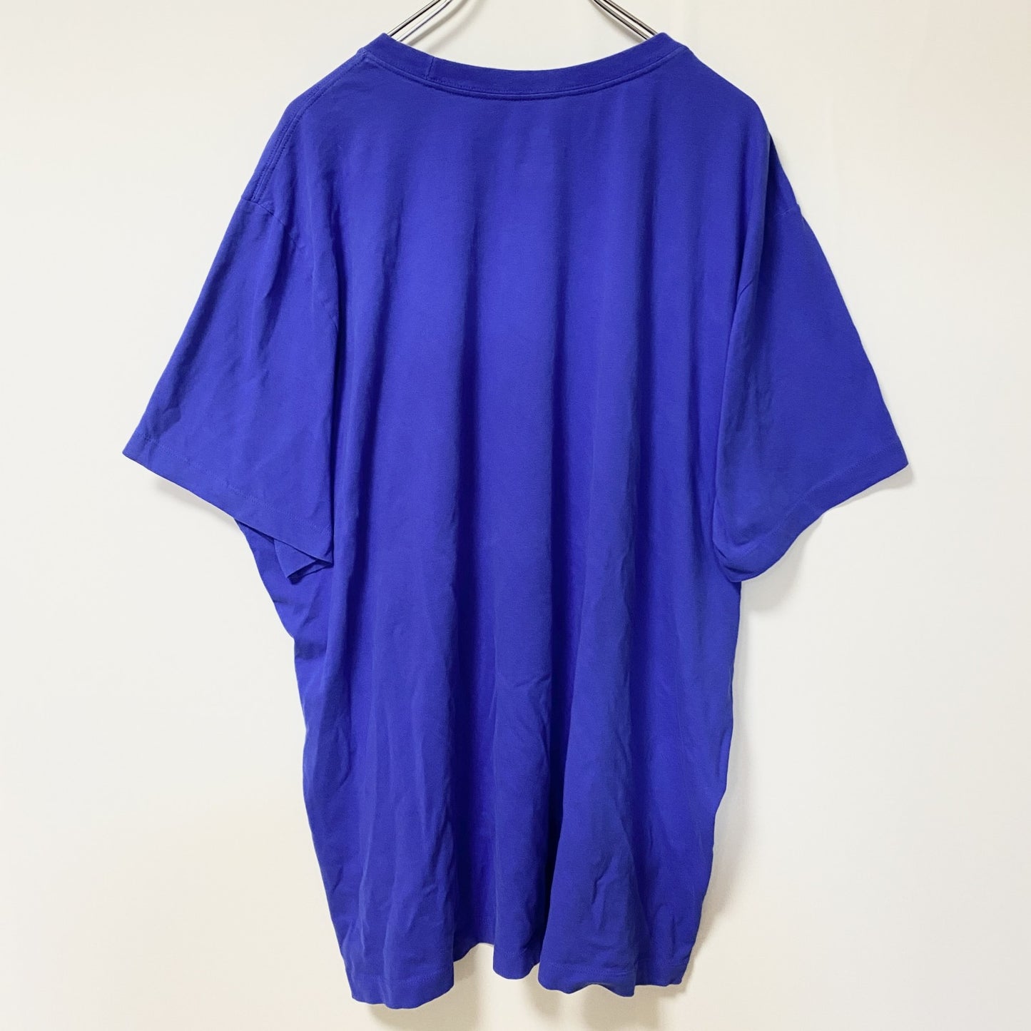 古着 used　NIKE　ナイキ　DRI‐FIT　半袖クルーネックロゴプリントTシャツ　BLEED BLUE　青　XXLサイズ