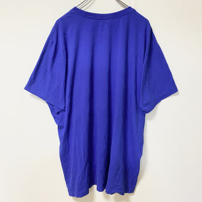 古着 used　NIKE　ナイキ　DRI‐FIT　半袖クルーネックロゴプリントTシャツ　BLEED BLUE　青　XXLサイズ