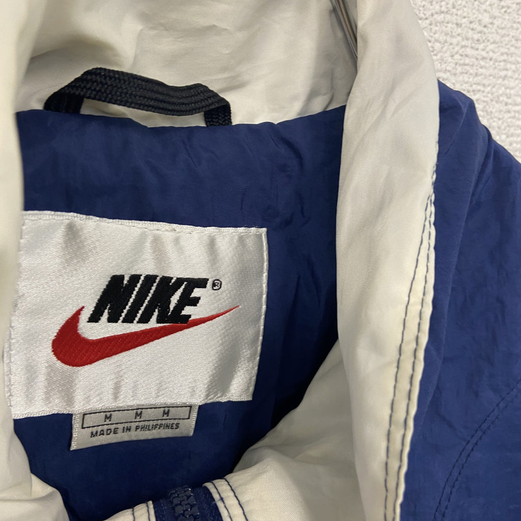 NIKE　ナイキ　ナイロンプルオーバージャケット/ハーフジップジャケット　トライカラー　Mサイズ　古着