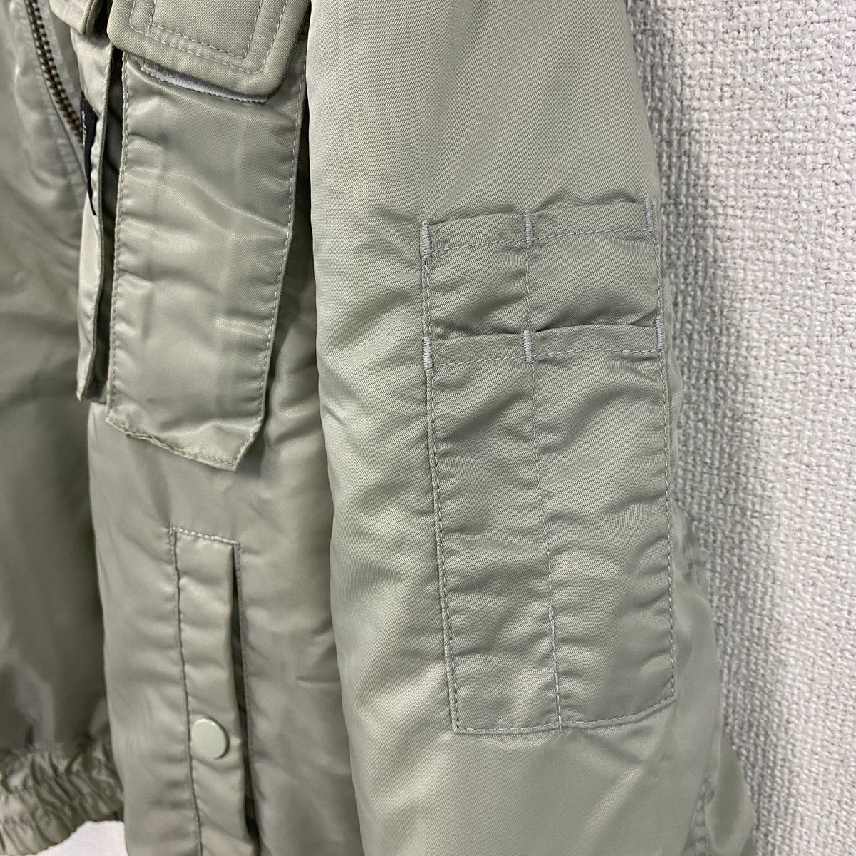 FORECAST　フォーキャスト　フライトジャケット/MA-1　グレー　Lサイズ　古着