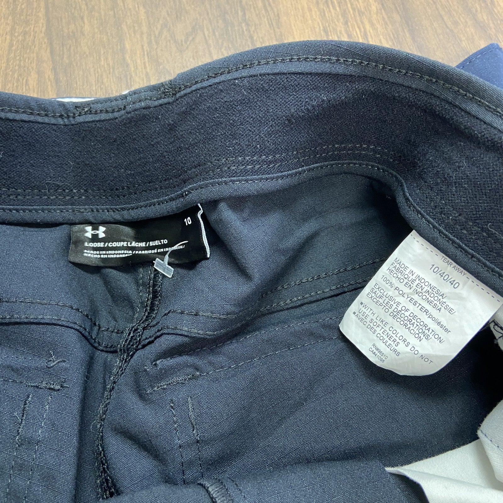 UNDER ARMOUR　アンダーアーマー　カーゴパンツ　ジップフライ　黒　ブラック　10/40サイズ　古着