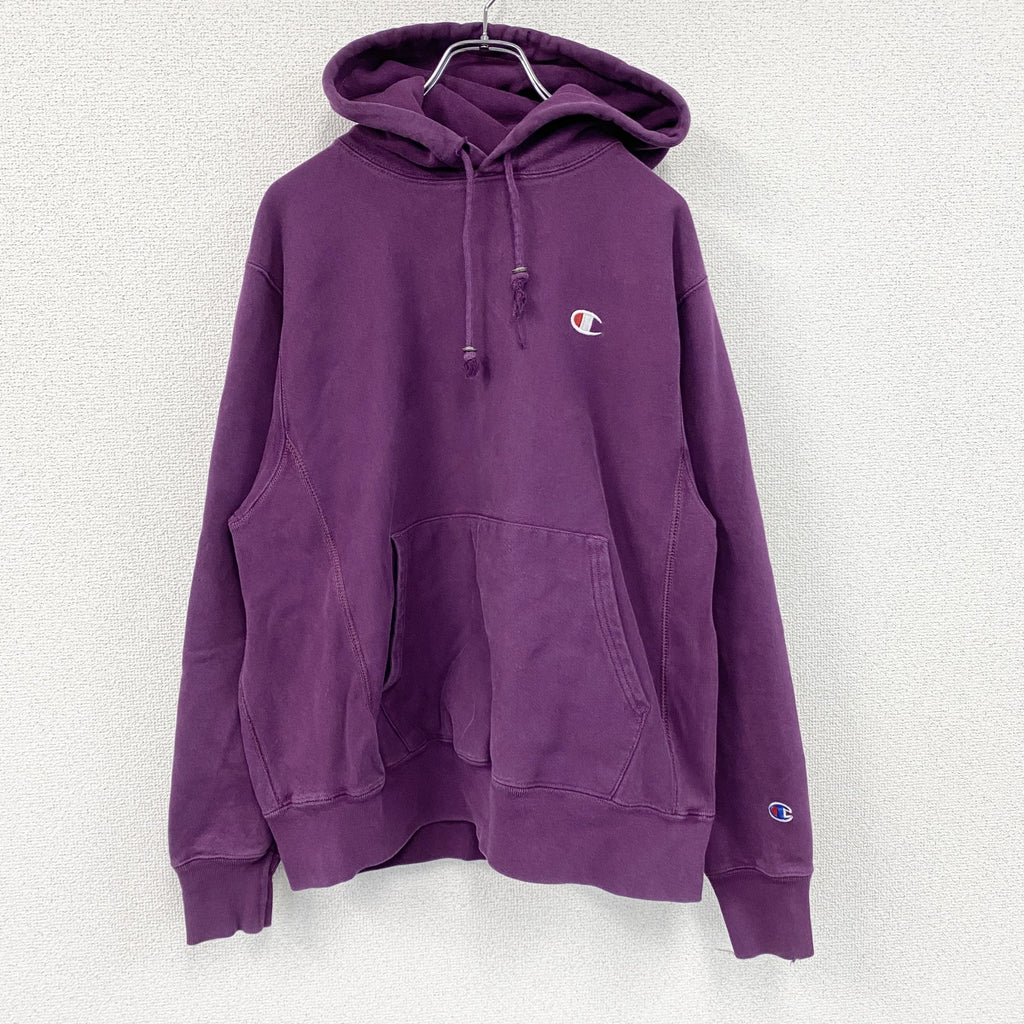 Champion　チャンピオン　リバースウィーブ　スウェットパーカー/フーディー　ヘビーウェイト　現行　紫　パープル　Mサイズ　古着