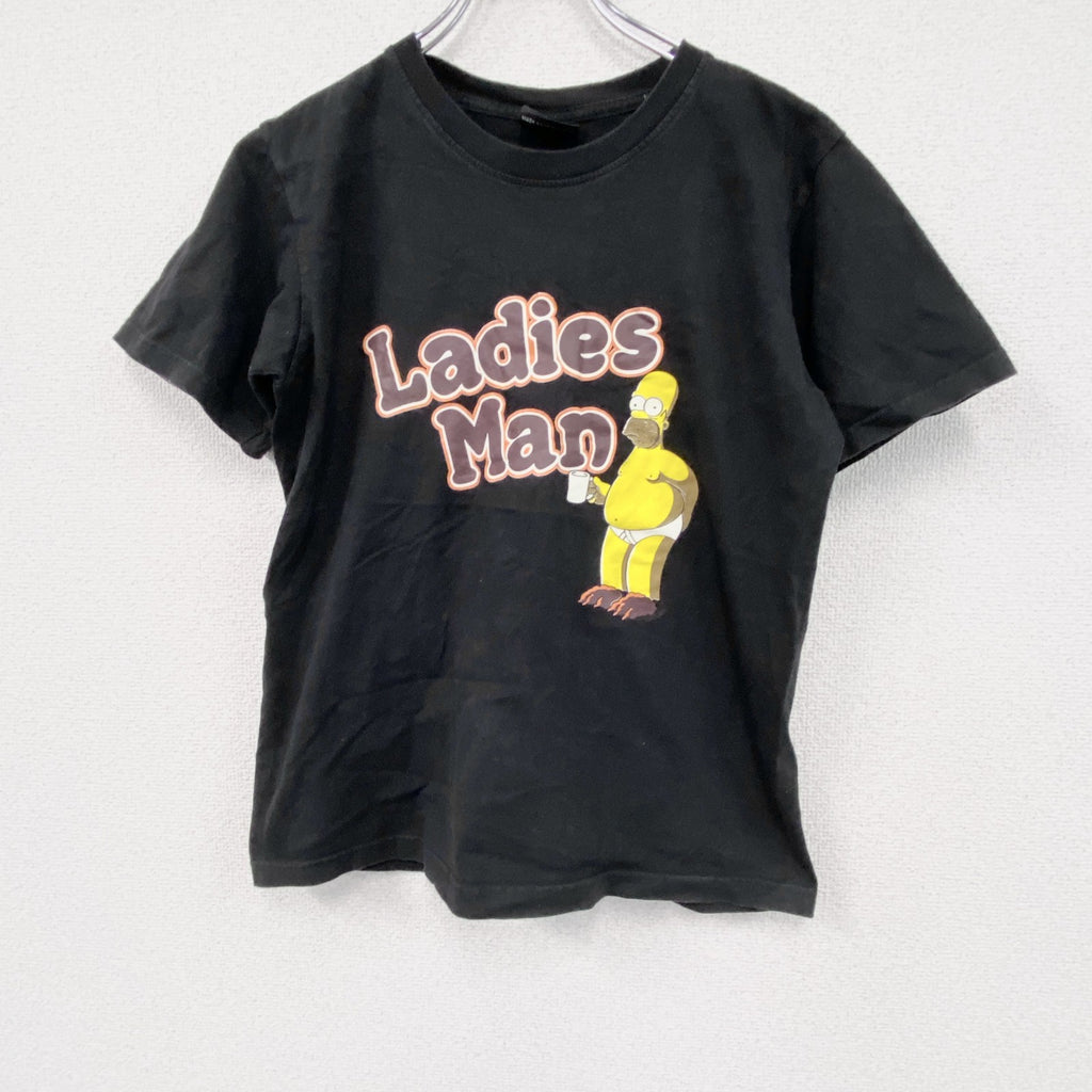 BROADWAY　シンプソンズ　半袖プリントTシャツ　黒　ブラック　Sサイズ　古着
