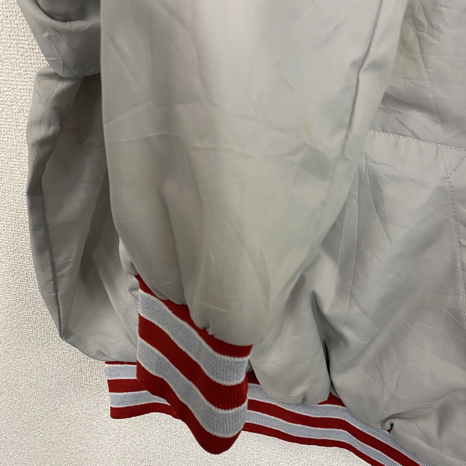 ～90s　Holloway　ホロウェイ　ハーフジップナイロンプルオーバージャケット　灰色　グレー　Lサイズ　　ヴィンテージ　古着