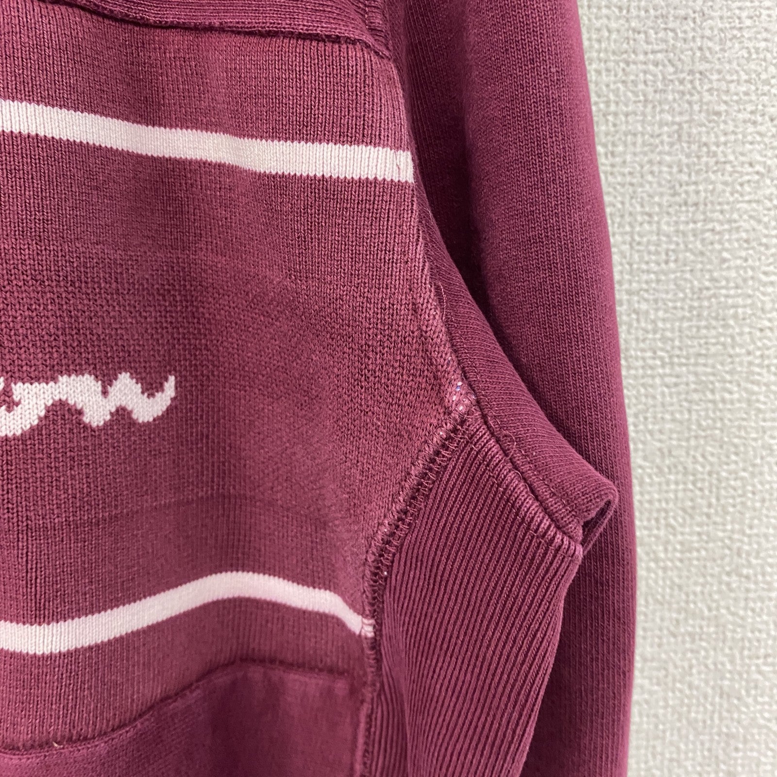 Champion　チャンピオン　リバースウィーブ　スウェットパーカー/フーディー　単色タグ　復刻　カシスレッド　Sサイズ　古着