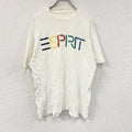 ESPRIT　エスプリ　半袖プリントTシャツ　白　ホワイト　シングルステッチ　ヴィンテージ　古着