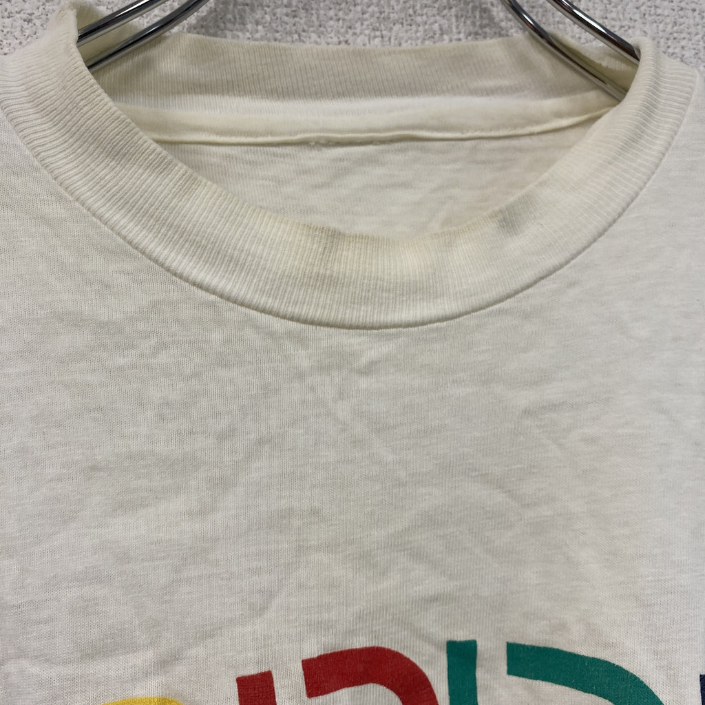 ESPRIT　エスプリ　半袖プリントTシャツ　白　ホワイト　シングルステッチ　ヴィンテージ　古着