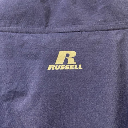 古着 used　RUSSELL　長袖ハーフジップナイロンジャケット　トッテナムホットスパー　紺　ビッグシルエット　3XLサイズ