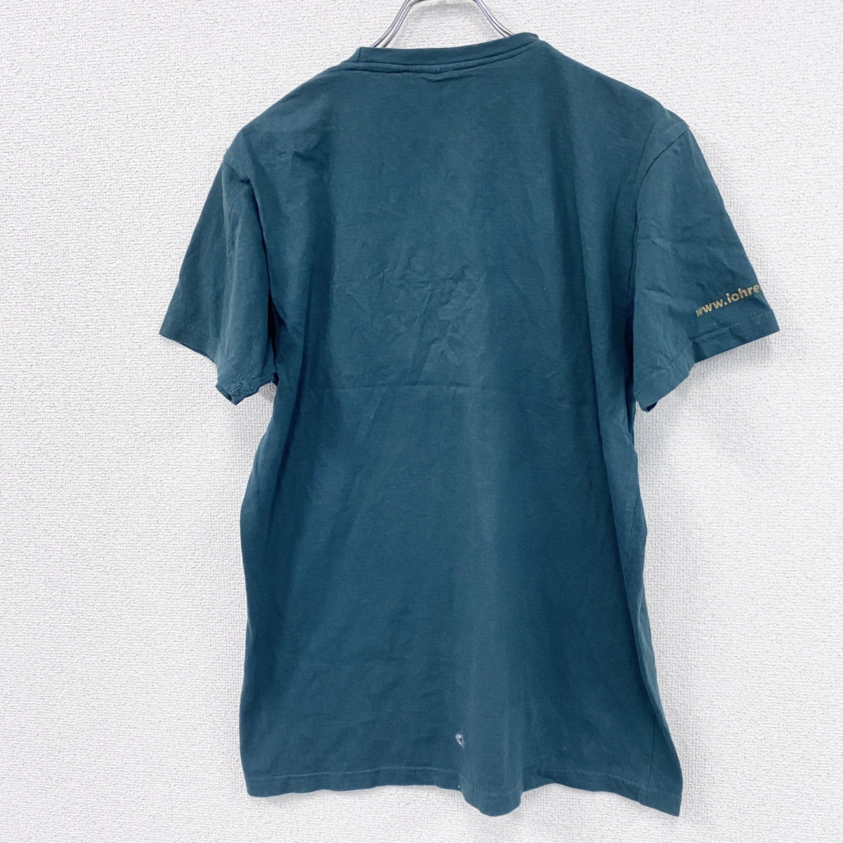 Lohrer Bier　半袖プリントTシャツ　ワンポイント　緑　グリーン　L/XLサイズ　古着
