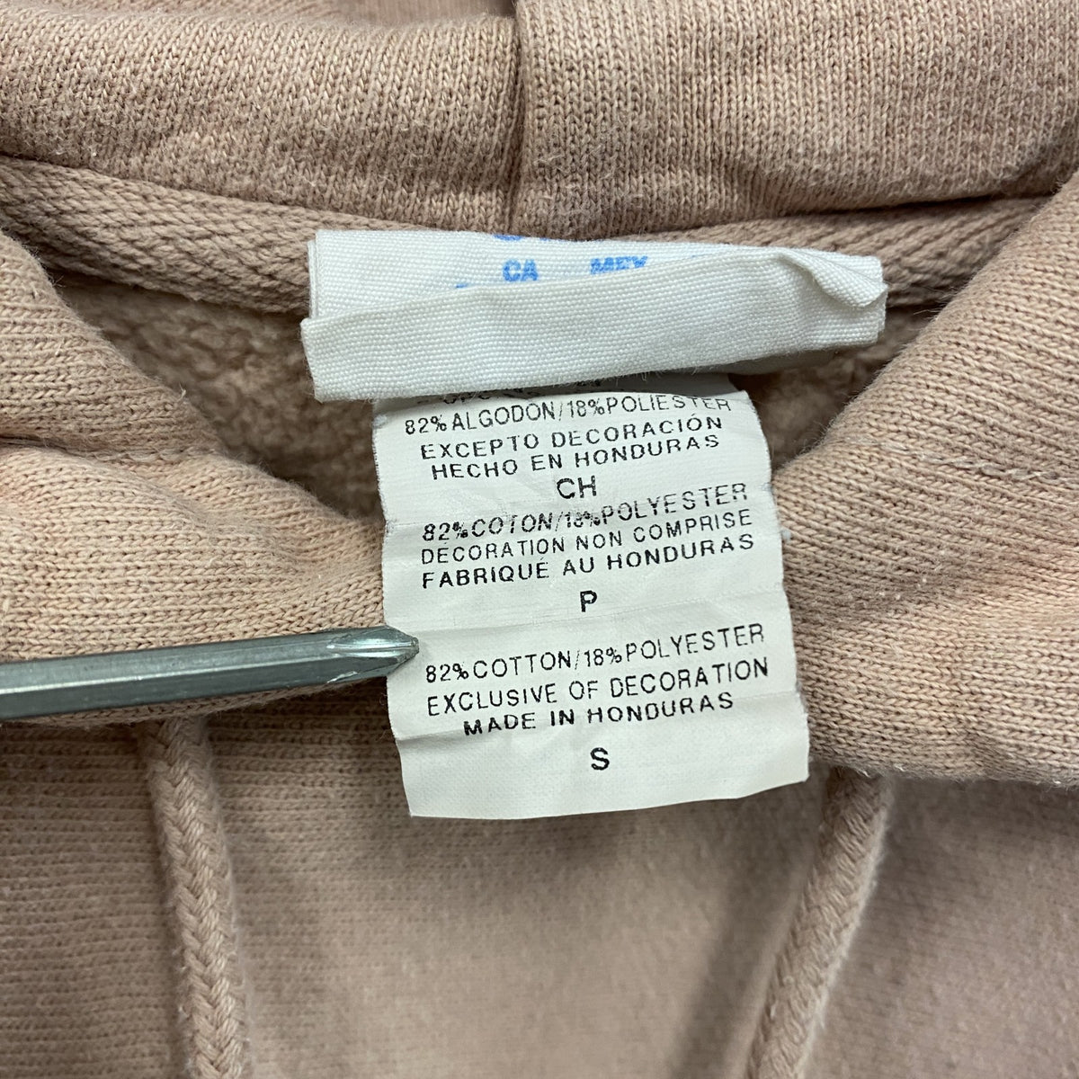 Champion　チャンピオン　リバースウィーブ　スウェットパーカー/フーディー　ヘビーウェイト　現行　ピンクベージュ　Sサイズ　古着