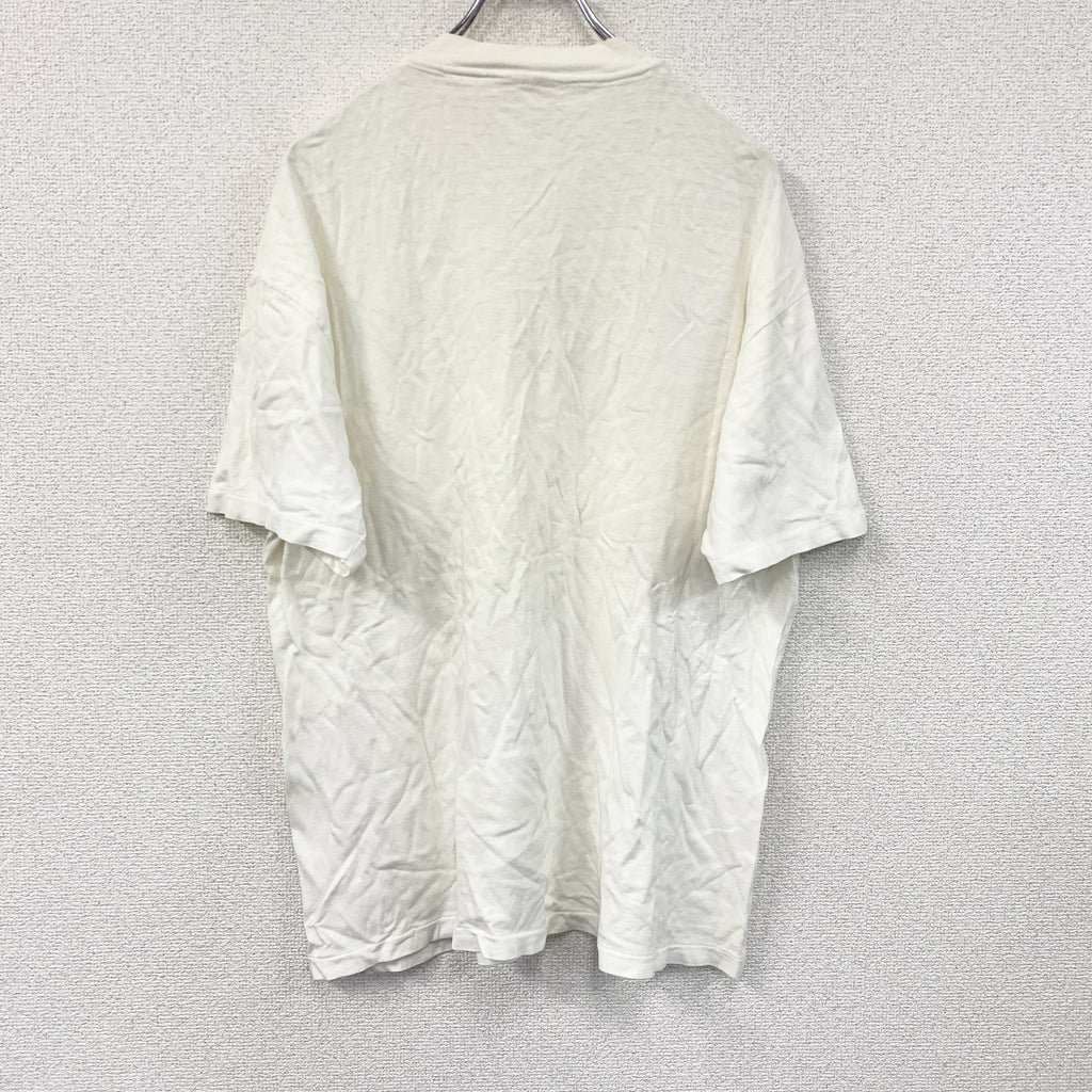ESPRIT　エスプリ　半袖プリントTシャツ　白　ホワイト　シングルステッチ　ヴィンテージ　古着