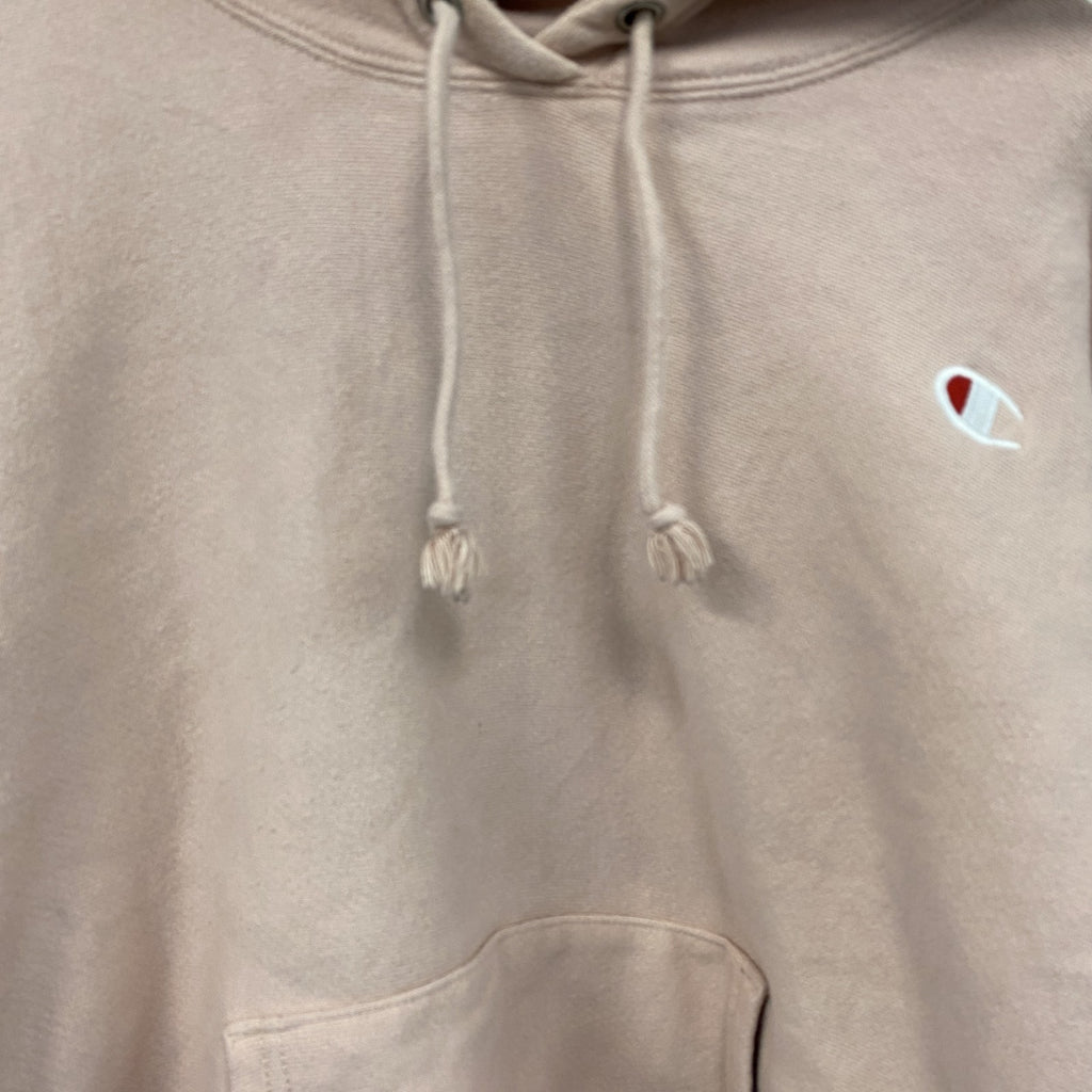 Champion　チャンピオン　リバースウィーブ　スウェットパーカー/フーディー　ヘビーウェイト　現行　ピンクベージュ　Lサイズ　古着