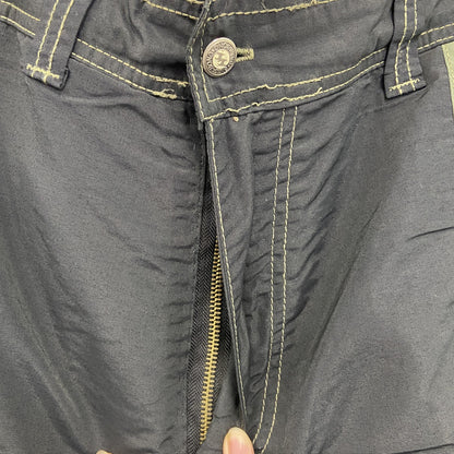 90s　Billabong　ナイロンパンツ　スキーウェア　ヴィンテージ　ファスナーポケット　黒　ブラック　Lサイズ