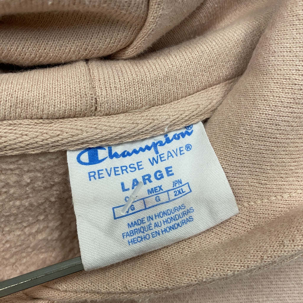 Champion　チャンピオン　リバースウィーブ　スウェットパーカー/フーディー　ヘビーウェイト　現行　ピンクベージュ　Lサイズ　古着