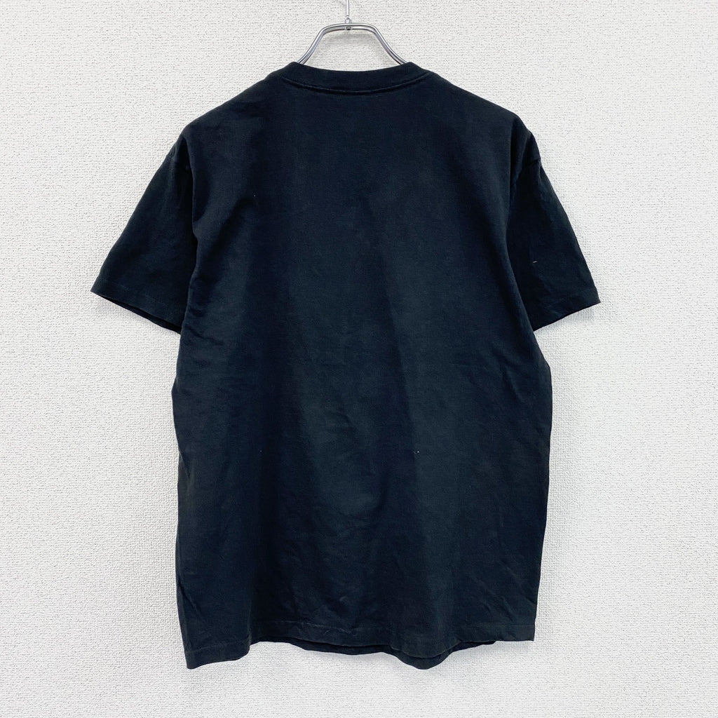 Urban Pipeline　アーバンパイプライン　半袖プリントTシャツ　だまし絵　黒　ブラック　Lサイズ カットソー メンズ コットン 古着