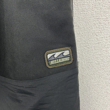 90s　Billabong　ナイロンパンツ　スキーウェア　ヴィンテージ　ファスナーポケット　黒　ブラック　Lサイズ