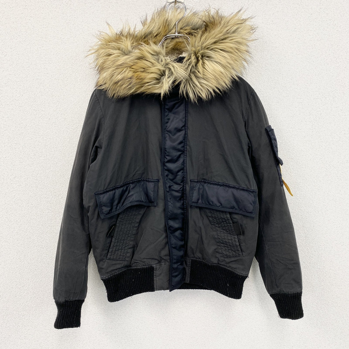 DIESEL　ディーゼル　N2B　ミリタリージャケット　黒　ブラック　古着