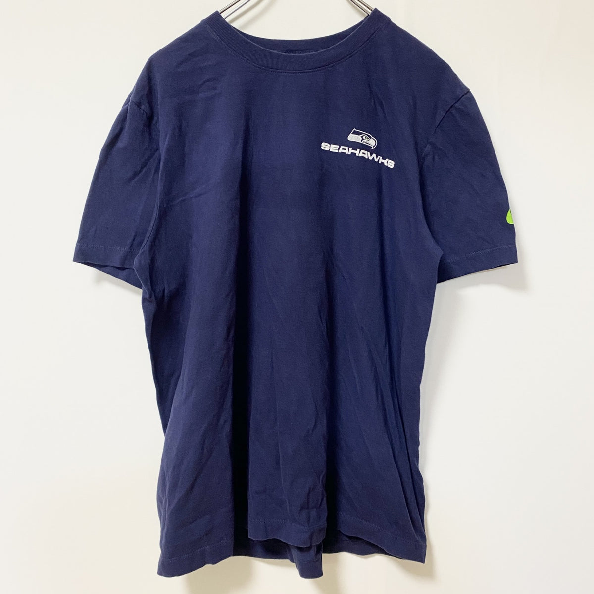 THE NIKE TEE　ナイキ　半袖クルーネックデザインプリントTシャツ　ネイビー　紺　Mサイズ　古着