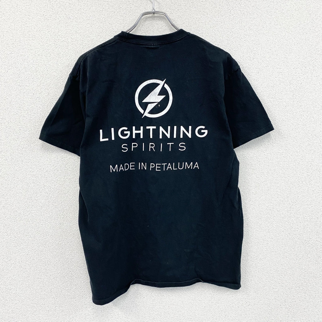00s　PORT&COMPANY　半袖プリントTシャツ　アニマルT　ニワトリ　ヴィンテージ　黒　ブラック　Lサイズ　古着