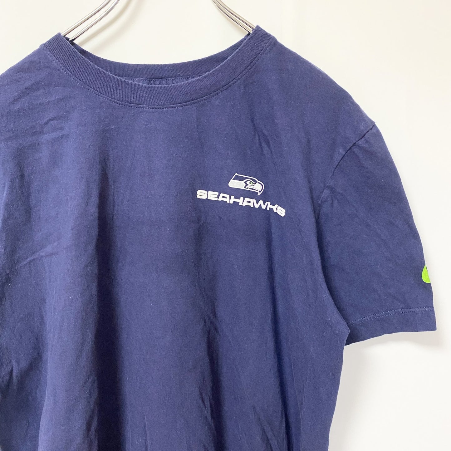 古着 used　THE NIKE TEE　ナイキ　半袖クルーネックデザインプリントTシャツ　ネイビー　Mサイズ