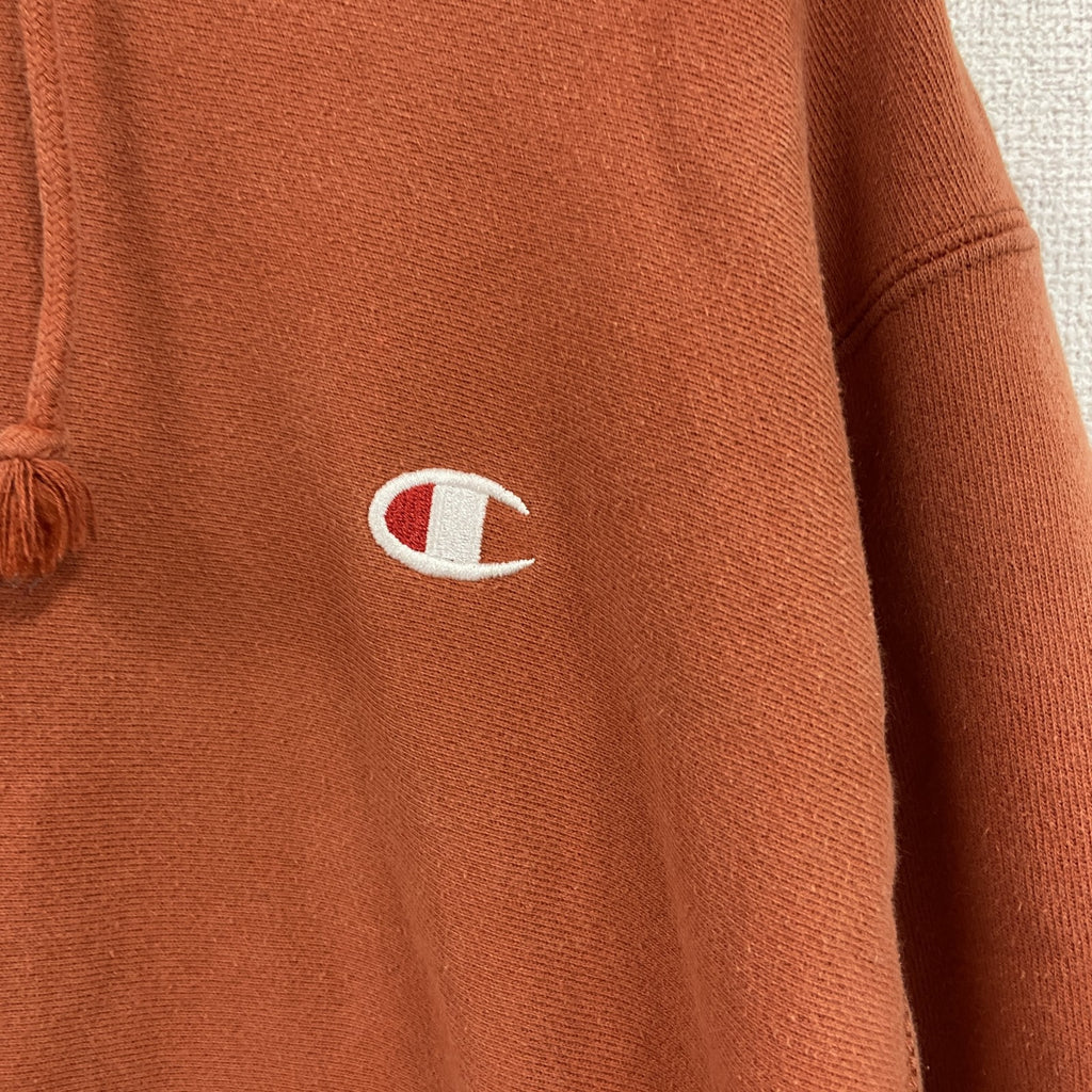 Champion　チャンピオン　リバースウィーブ　スウェットパーカー/フーディー　オレンジ　Sサイズ　古着