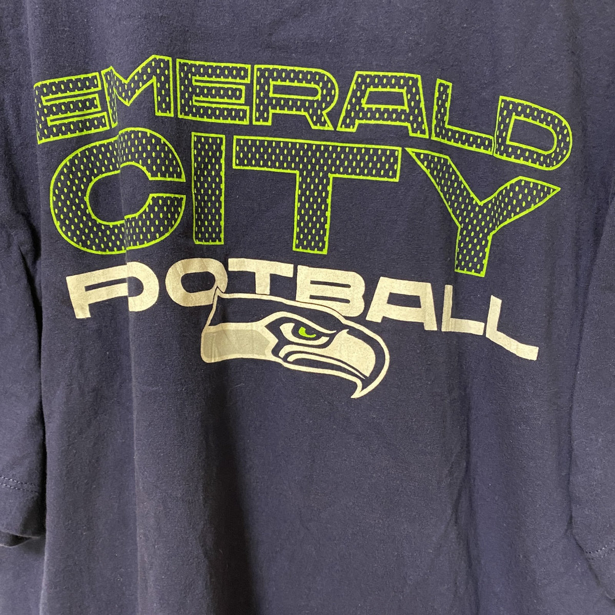 THE NIKE TEE　ナイキ　半袖クルーネックデザインプリントTシャツ　ネイビー　紺　Mサイズ　古着