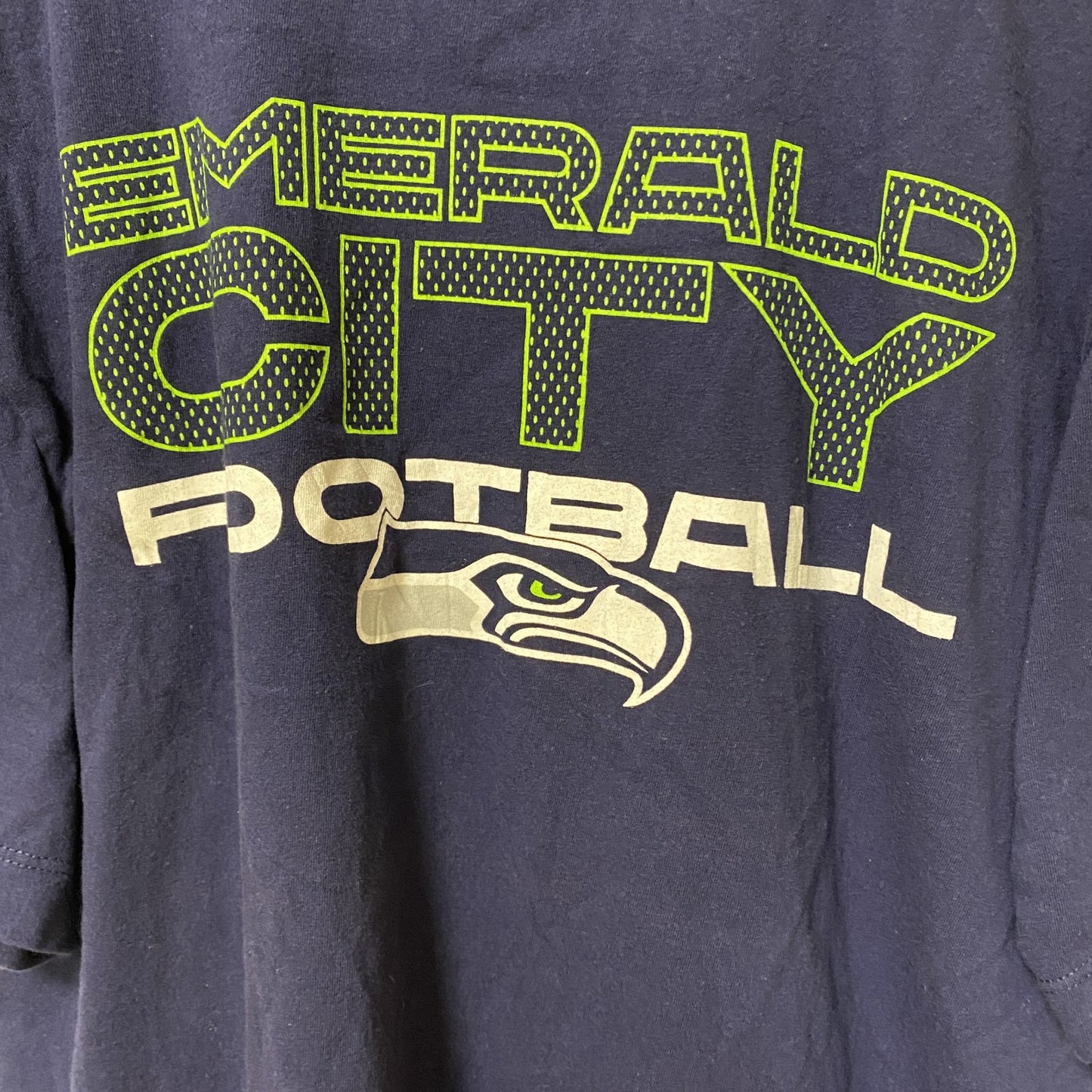 古着 used　THE NIKE TEE　ナイキ　半袖クルーネックデザインプリントTシャツ　ネイビー　Mサイズ