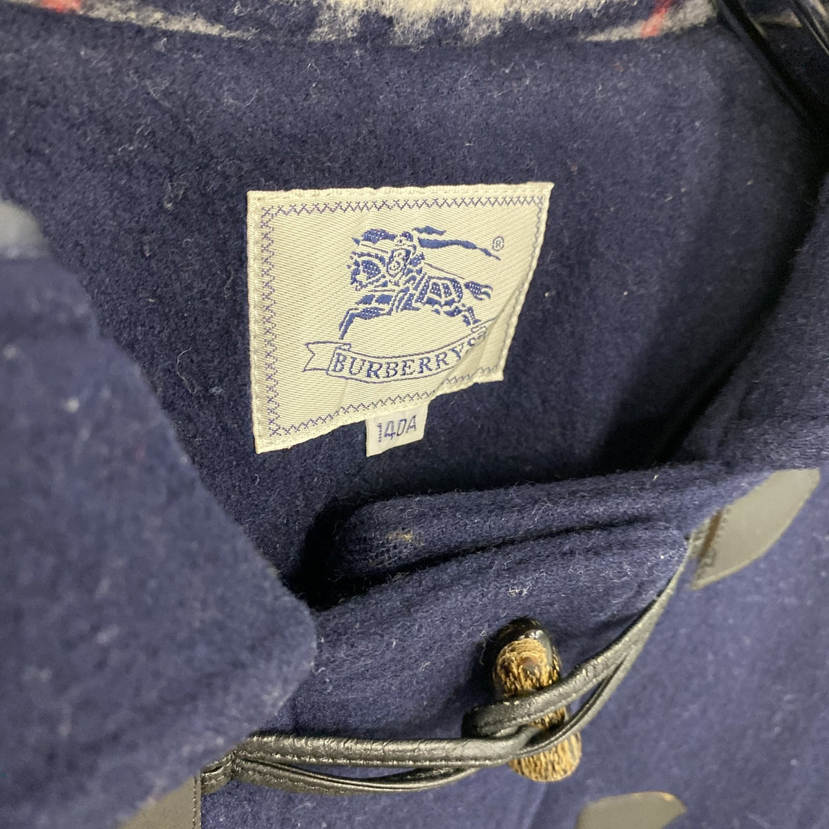 BURBERRYS　バーバリーズ　ダッフルコート/フーディー　紺　ネイビー　140Aサイズ　古着