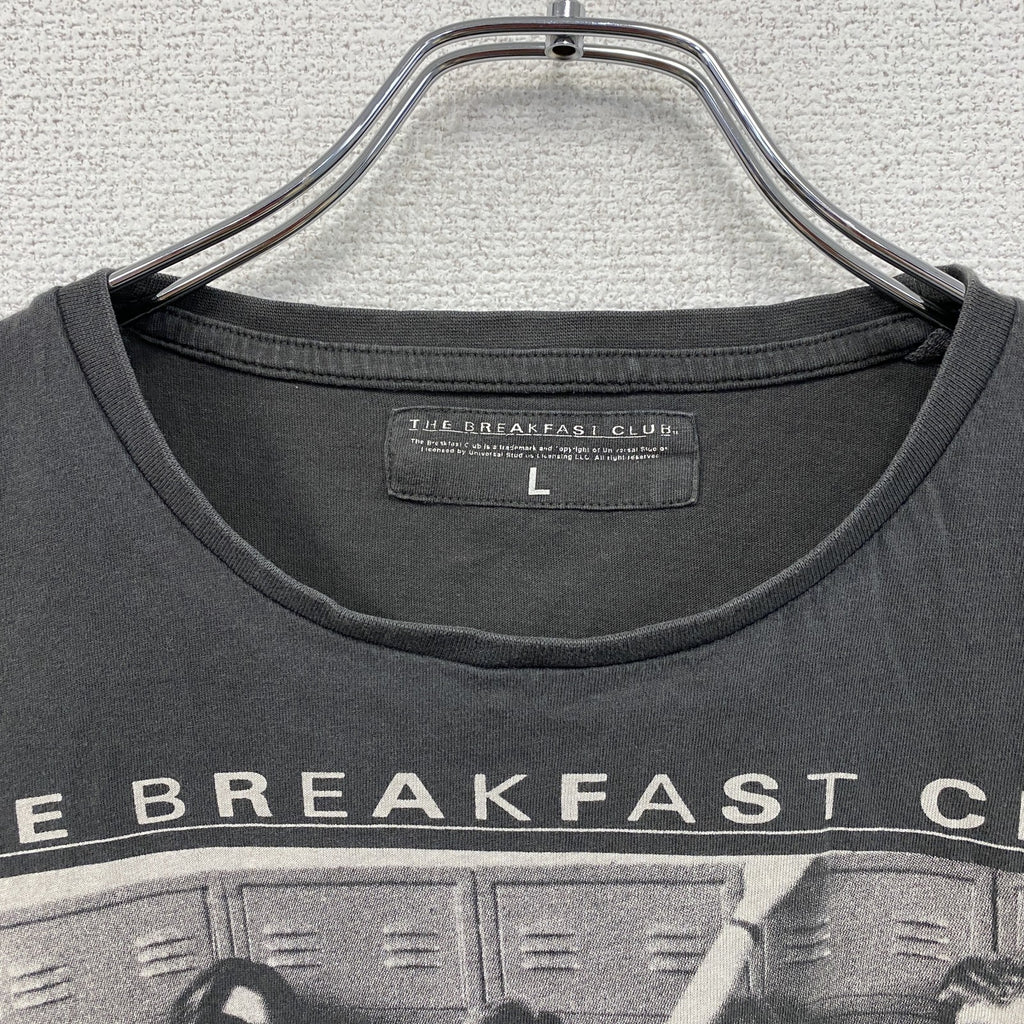 THE BREAKFAST CLUB　ブレックファストクラブ　半袖ムービープリントTシャツ　ダークグレー　Lサイズ　古着