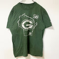 THE NIKE TEE　ナイキ　半袖クルーネックデザインプリントTシャツ　緑　グリーンベイ　パッカーズ　Mサイズ　古着