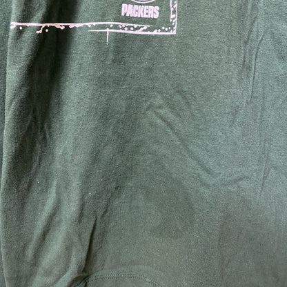古着 used　THE NIKE TEE　ナイキ　半袖クルーネックデザインプリントTシャツ　緑　グリーンベイ　パッカーズ　Mサイズ