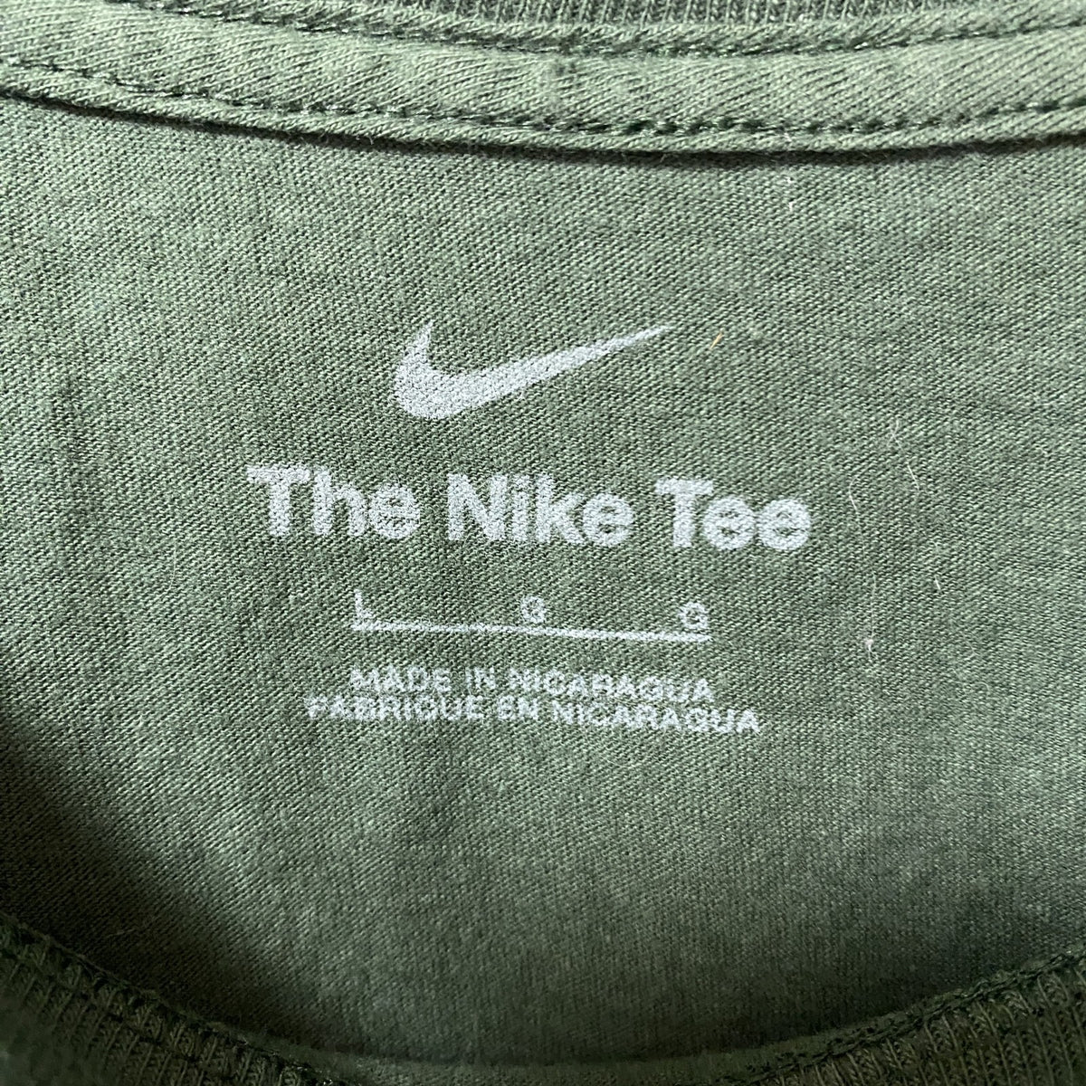 THE NIKE TEE　ナイキ　半袖クルーネックデザインプリントTシャツ　緑　グリーンベイ　パッカーズ　Mサイズ　古着