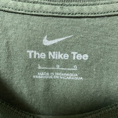 古着 used　THE NIKE TEE　ナイキ　半袖クルーネックデザインプリントTシャツ　緑　グリーンベイ　パッカーズ　Mサイズ