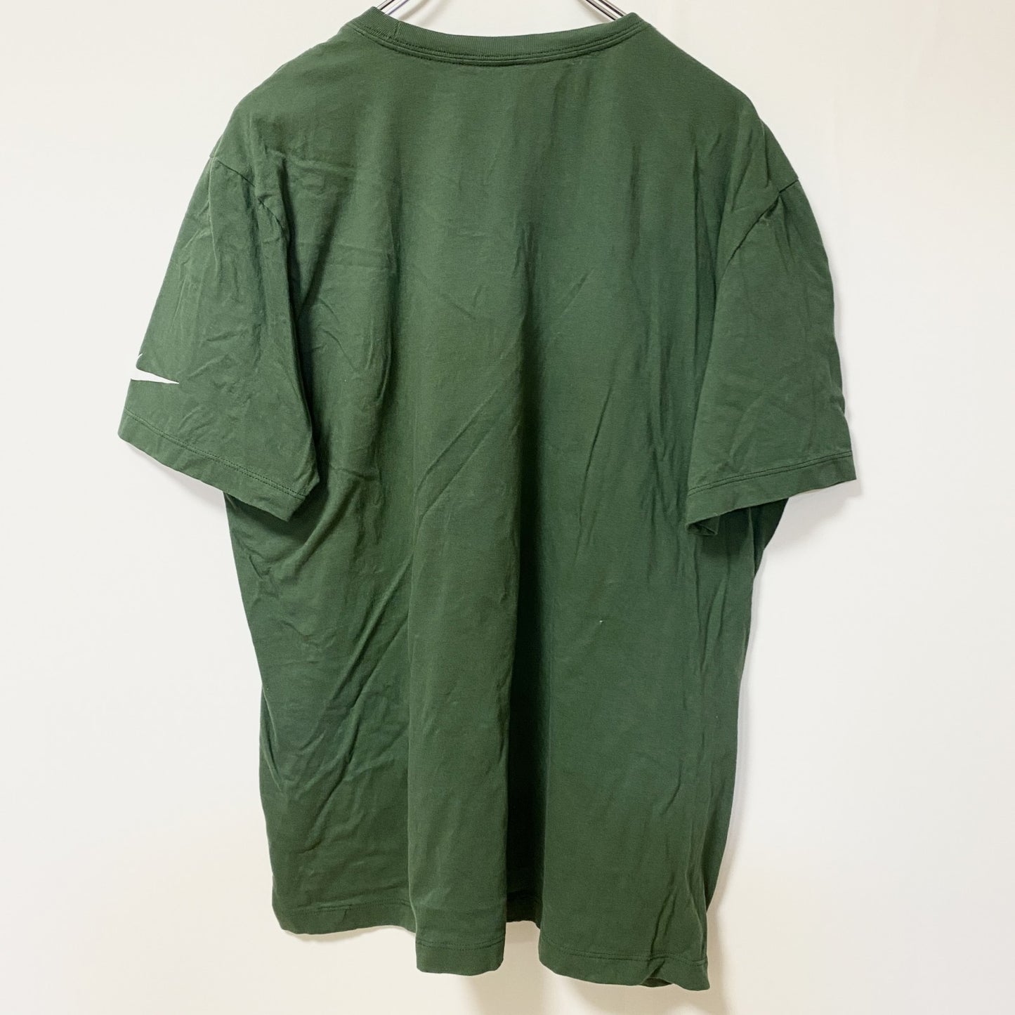 古着 used　THE NIKE TEE　ナイキ　半袖クルーネックデザインプリントTシャツ　緑　グリーンベイ　パッカーズ　Mサイズ
