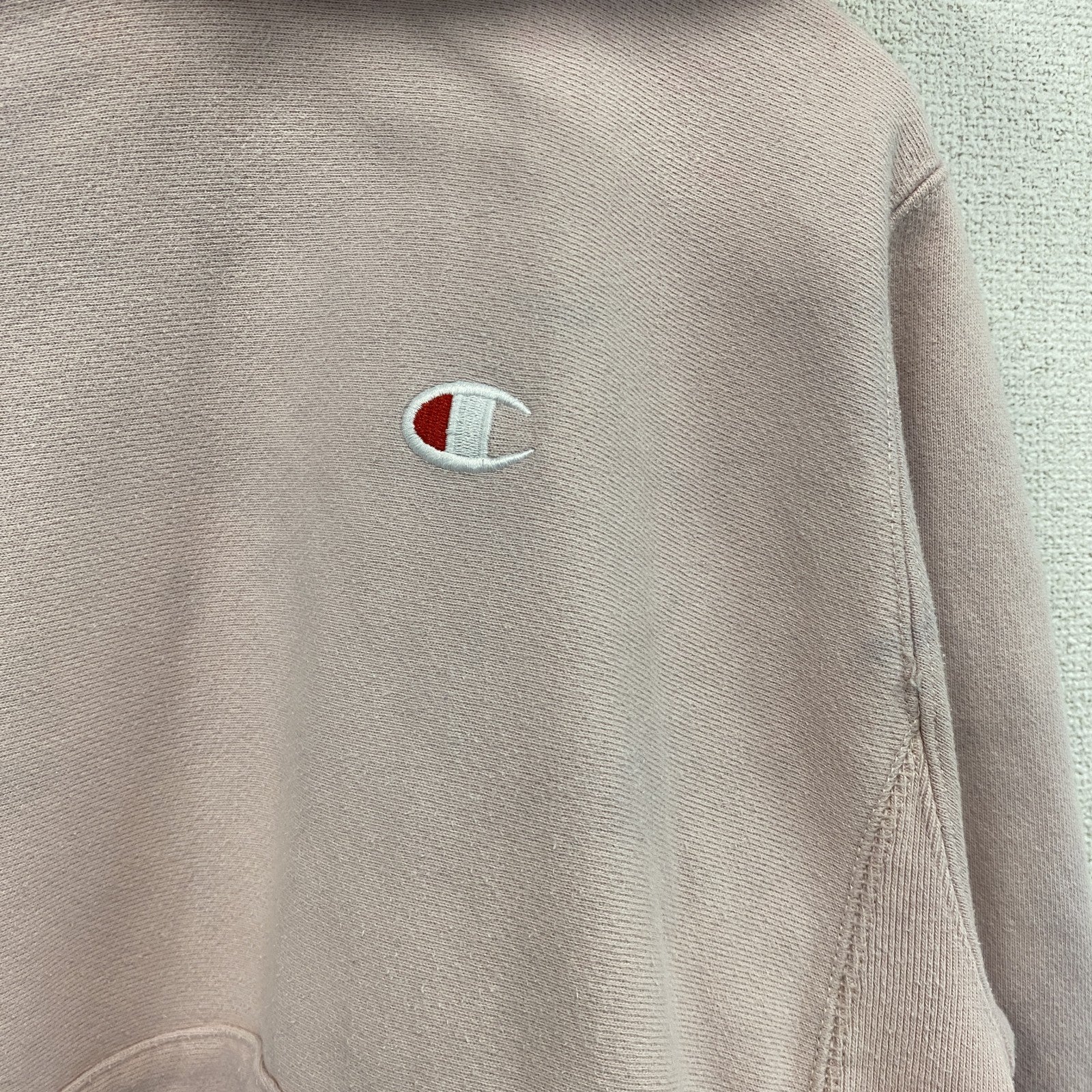 Champion　チャンピオン　リバースウィーブ　スウェットパーカー/フーディー　ヘビーウエイト　現行　パステルピンク　Sサイズ　古着
